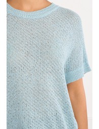 Jersey de mujer de manga corta, de punto.