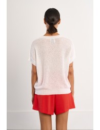 Short-sleeved knit