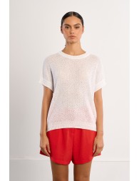 Short-sleeved knit