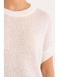 Jersey de mujer de manga corta, de punto.