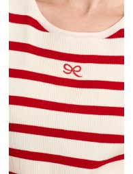 Striped ribbed tank top