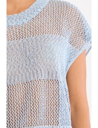Sleeveless mesh top