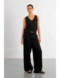 Débardeur en maille, irisé