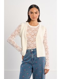 Sleeveless bolero