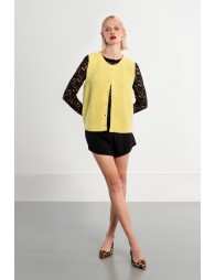 Gilet sans manches, boutonné