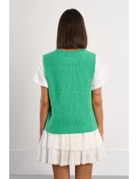 Gilet sans manches, boutonné