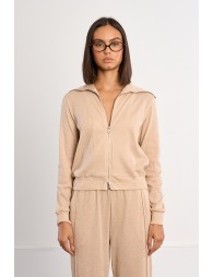 Veste de jogger irisée à double zip