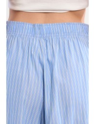 Short caleçon rayé bleu