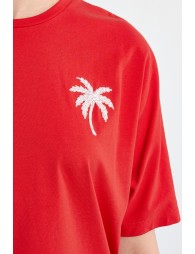 Camiseta de mujer de manga larga, con estampado.