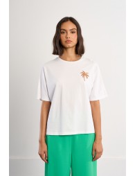 T-shirt oversize palmier