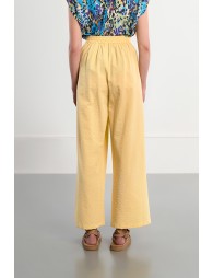 Pantalon large, taille haute