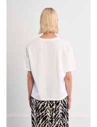 "Oversized cotton T-shirt ""Los Angeles"""