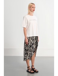 "Oversized cotton T-shirt ""Los Angeles"""