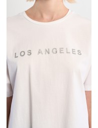 T-shirt oversize en coton "Los Angeles"