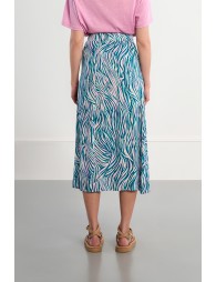 Zebra print maxi skirt