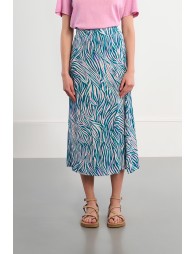 Zebra print maxi skirt