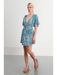 Robe mini zebrée