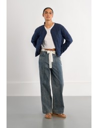 Chaqueta de mujer de manga larga, acolchada.