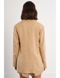 Blazer droit en lin