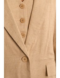 Blazer de mujer de manga larga, con cuello y solapa.