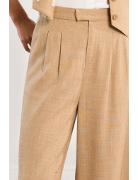 Wide linen trousers