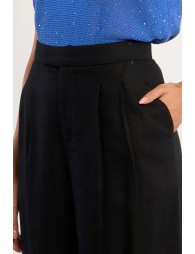Pantalon large en lin