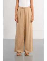 Wide linen trousers