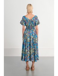 Robe maxi à mulitples volants