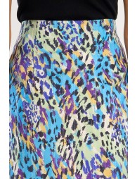 Animal print mini skirt