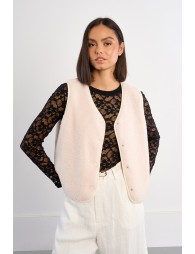 Short sleeveless jacket