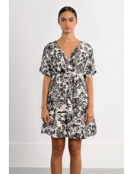 Hawaii wrap mini dress