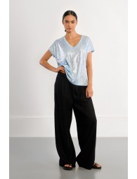 Metallic leopard T-shirt