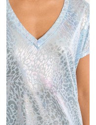 Metallic leopard T-shirt
