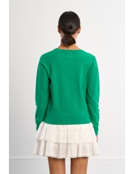 Basic rhinestone sweater