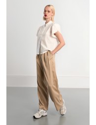 Wide striped suit trousers