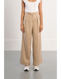 Wide striped suit trousers