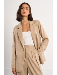 Blazer droit rayé