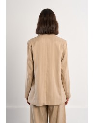 Blazer de mujer de manga larga, con cuello, solapa y estampado.