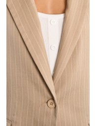 Blazer de mujer de manga larga, con cuello, solapa y estampado.