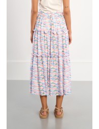 Jupe maxi géométrique