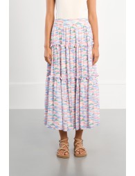 Jupe maxi géométrique