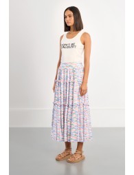 Geometric maxi skirt