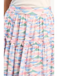 Geometric maxi skirt