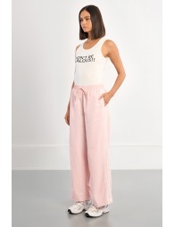 Pantalon de survêtement en nylon et en dentelle