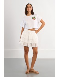 T-shirt crop, Fraises