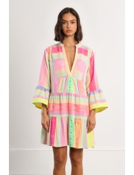 Multicoloured cotton dress, Ibiza
