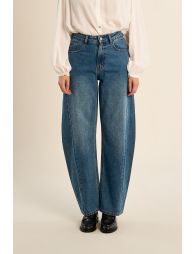 Pantalon en denim pour femme, coupe ample ¨Balloon¨