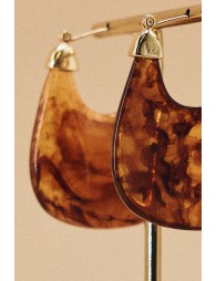 EARING CARAMEL HOOP