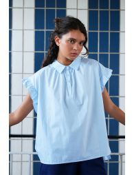 Cotton poplin blouse