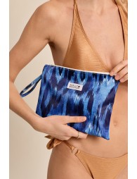 Blue Indigo Printed Pouch